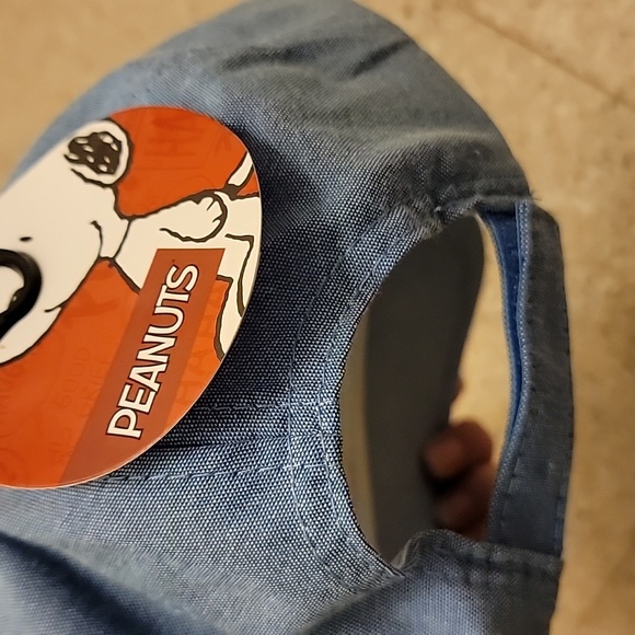 NWT PEANUTS Patriotic Snoopy House Baseball Hat Cap Adjustable Strap One Size - Picture 2 of 3
